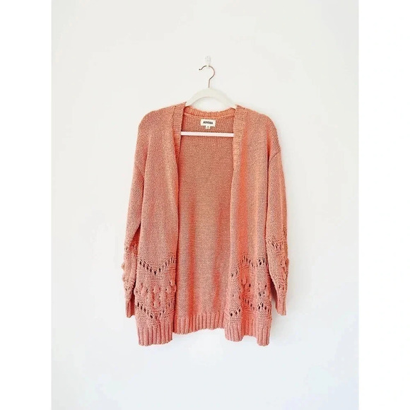 Boutique Brand Coral Chunky Cardigan Size M - Picture 7 of 11